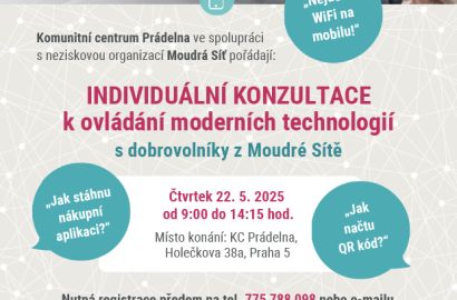Individuální konzultace k ovládání moderních technologií