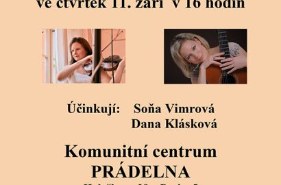 Odpolední koncert s houslemi, kytarou a zpěvem