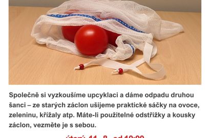 Workshop - sáček ze starých záclon
