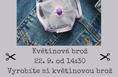 Workshop - květinová brož