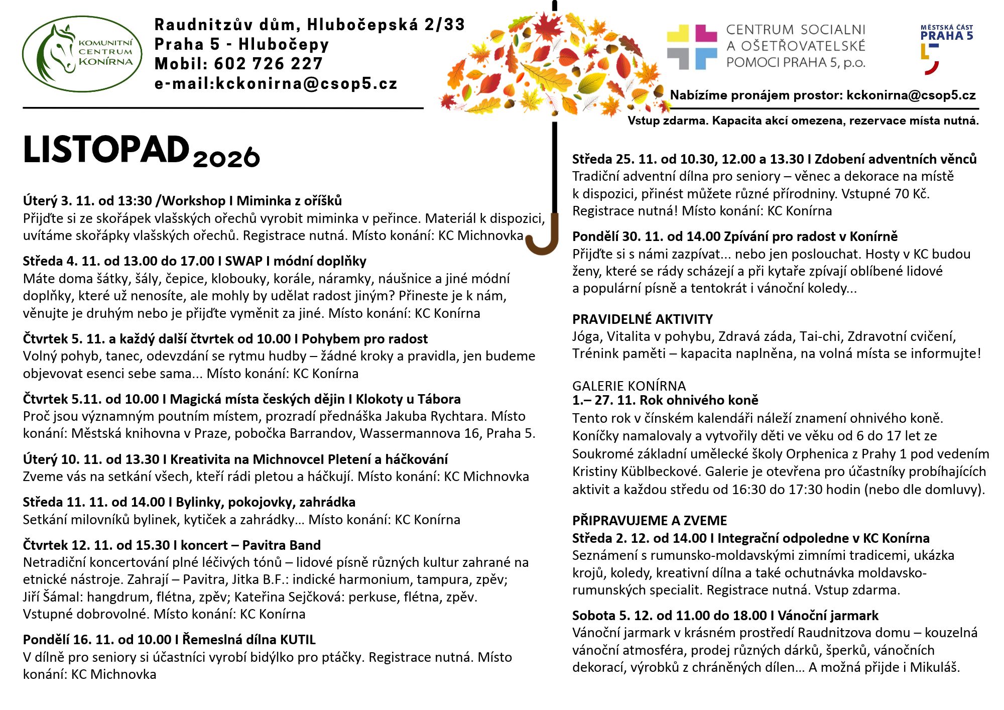 KCK listopad 2026